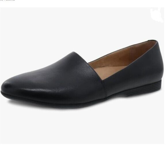 FOWT Shoes - Black Women Closed Almond Toe Pumps Loafer Flats Slip On Cozy Dress Office Shoes